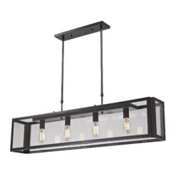 Parameters-Bronze 47 Inch 4 Light Linear Suspension Light By ELK Lighting