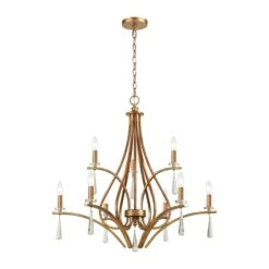 Katania 30 Inch 9 Light Chandelier By ELK Lighting