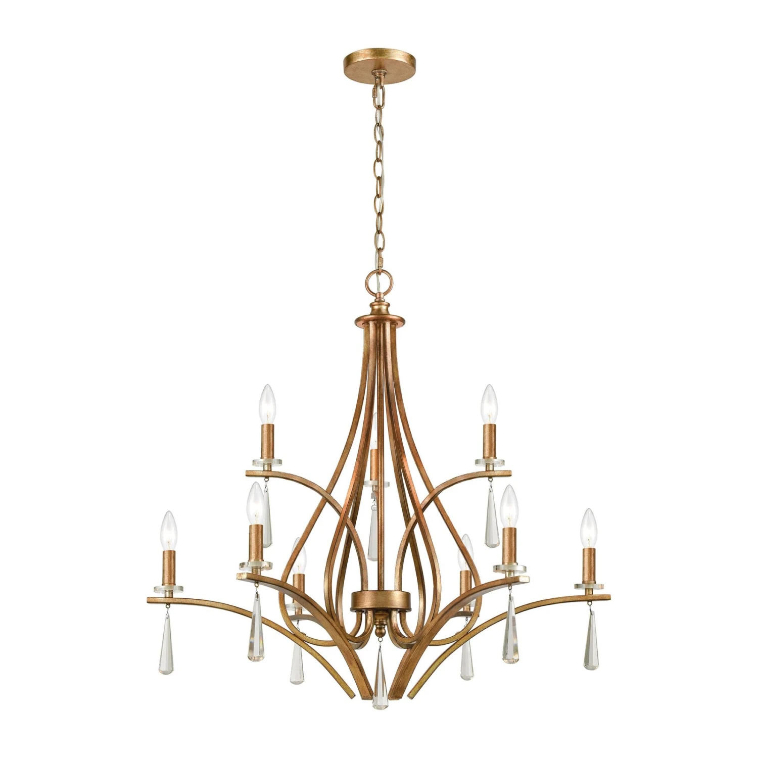 Katania 30 Inch 9 Light Chandelier By ELK Lighting 3 Katania 30 Inch 9 Light Chandelier By ELK Lighting