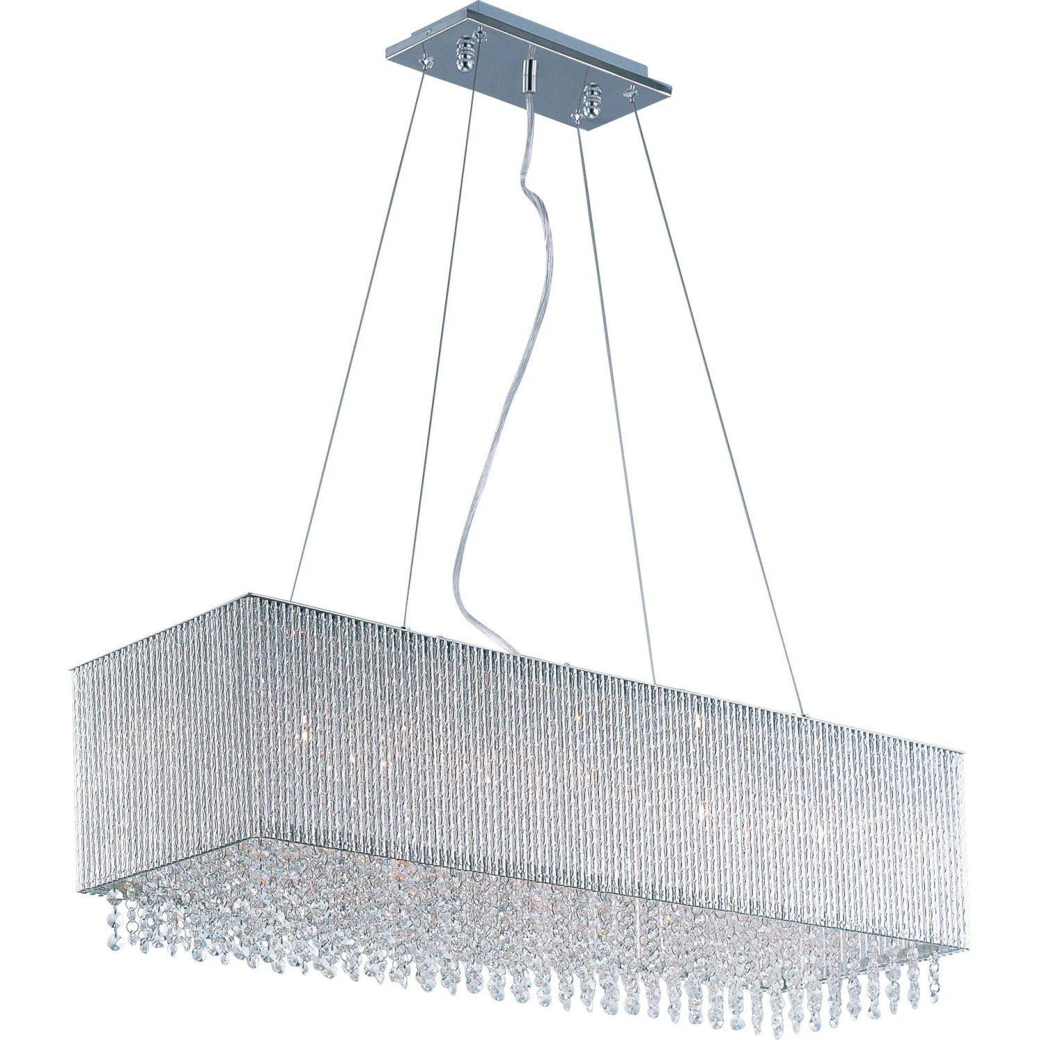 Spiral 35 Inch 9 Light Linear Suspension Light By ET2 Lighting 3 Spiral 35 Inch 9 Light Linear Suspension Light By ET2 Lighting