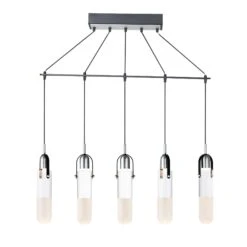 Capsule 34 Inch 5 Light LED Linear Suspension Light By ET2 Lighting
