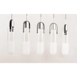 Capsule 34 Inch 5 Light LED Linear Suspension Light By ET2 Lighting -Light Bulbs Sales Store ET2 Lighting E2417593BKAL 2