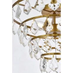 Ella 16 Inch 3 Light Flush Mount By Elegant Lighting -Light Bulbs Sales Store Elegant Lighting 1101F16BR 5