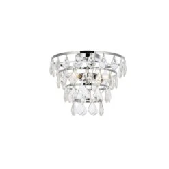 Ella 16 Inch 3 Light Flush Mount By Elegant Lighting -Light Bulbs Sales Store Elegant Lighting 1101F16C 1