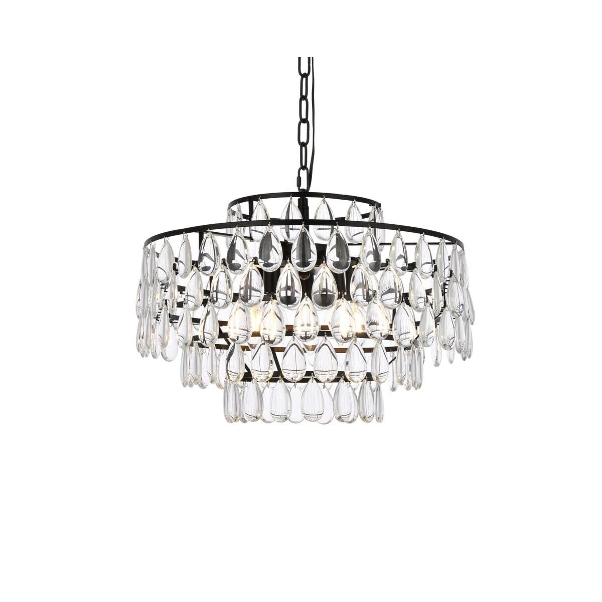 Mila 20 Inch 5 Light Mini Chandelier By Elegant Lighting 4 Mila 20 Inch 5 Light Mini Chandelier By Elegant Lighting - Image 2