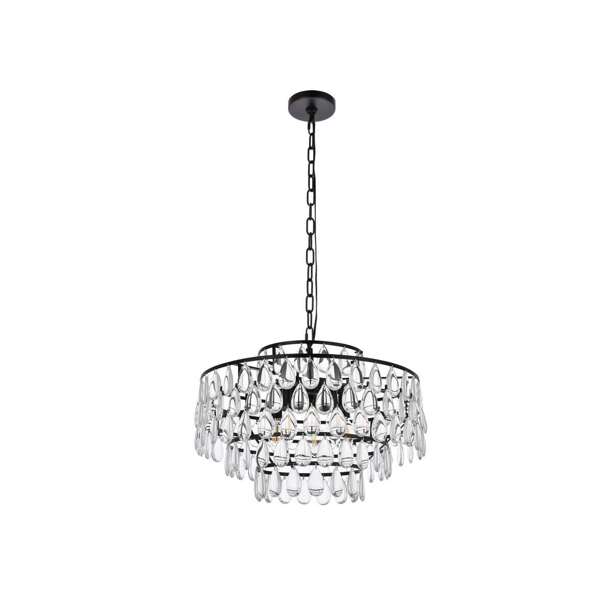 Mila 20 Inch 5 Light Mini Chandelier By Elegant Lighting 8 Mila 20 Inch 5 Light Mini Chandelier By Elegant Lighting - Image 6