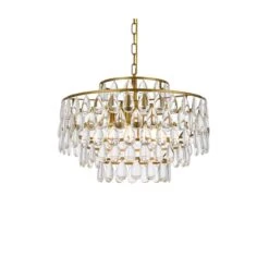 Mila 20 Inch 5 Light Mini Chandelier By Elegant Lighting 39 Mila 20 Inch 5 Light Mini Chandelier By Elegant Lighting -Light Bulbs Sales Store Elegant Lighting 1102D20BR 3