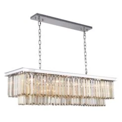 Urban Classic Sydney 50 Inch 12 Light Mini Chandelier By Elegant Lighting 12 Urban Classic Sydney 50 Inch 12 Light Mini Chandelier By Elegant Lighting -Light Bulbs Sales Store Elegant Lighting 1232D50PN GT