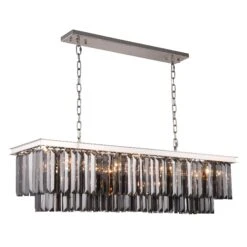 Urban Classic Sydney 50 Inch 12 Light Mini Chandelier By Elegant Lighting 13 Urban Classic Sydney 50 Inch 12 Light Mini Chandelier By Elegant Lighting -Light Bulbs Sales Store Elegant Lighting 1232D50PN SS