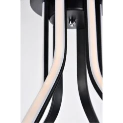 Dahlia 26 Inch 3 Light LED Flush Mount By Elegant Lighting 17 Dahlia 26 Inch 3 Light LED Flush Mount By Elegant Lighting -Light Bulbs Sales Store Elegant Lighting 5105F26BK 7