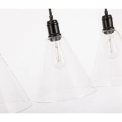 Hugh 36 Inch 3 Light Linear Suspension Light By Elegant Lighting 40 Hugh 36 Inch 3 Light Linear Suspension Light By Elegant Lighting -Light Bulbs Sales Store Elegant Lighting LD6231BK 11