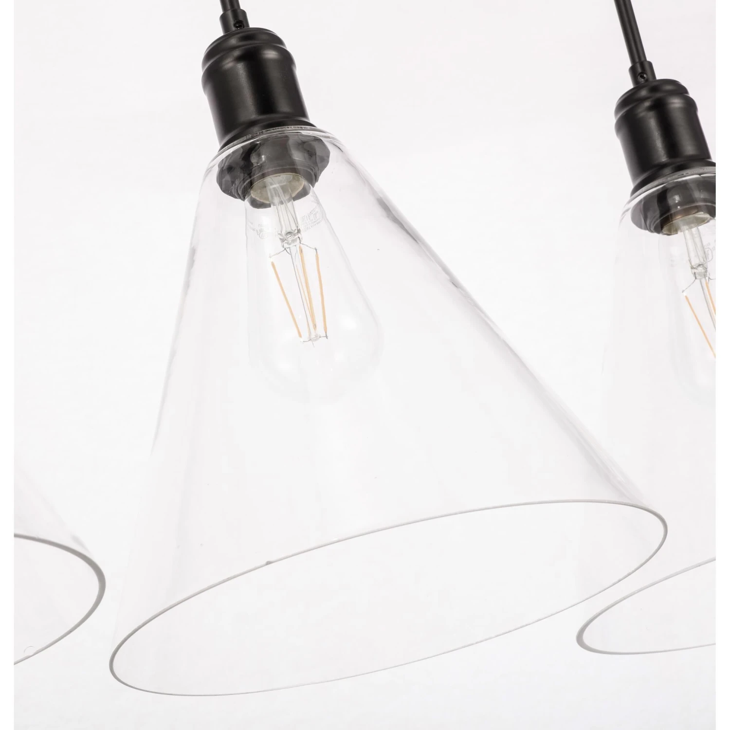 Hugh 36 Inch 3 Light Linear Suspension Light By Elegant Lighting 22 Hugh 36 Inch 3 Light Linear Suspension Light By Elegant Lighting - Image 20