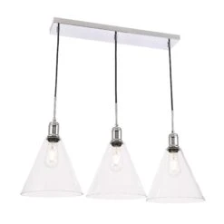 Hugh 36 Inch 3 Light Linear Suspension Light By Elegant Lighting 31 Hugh 36 Inch 3 Light Linear Suspension Light By Elegant Lighting -Light Bulbs Sales Store Elegant Lighting LD6232C 3