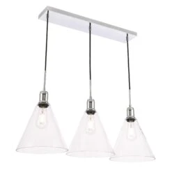 Hugh 36 Inch 3 Light Linear Suspension Light By Elegant Lighting 33 Hugh 36 Inch 3 Light Linear Suspension Light By Elegant Lighting -Light Bulbs Sales Store Elegant Lighting LD6232C 5