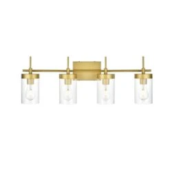 Benny 32 Inch 4 Light Bath Vanity Light By Elegant Lighting -Light Bulbs Sales Store Elegant Lighting LD7319W32BRA