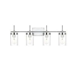 Benny 32 Inch 4 Light Bath Vanity Light By Elegant Lighting -Light Bulbs Sales Store Elegant Lighting LD7319W32CH
