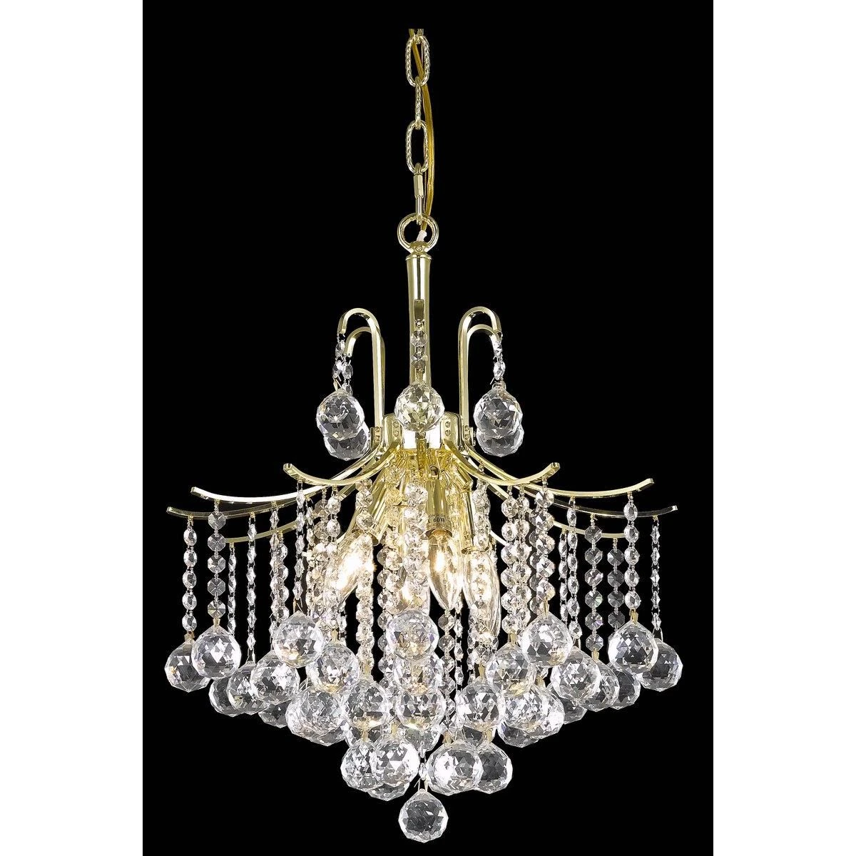 Amelia 17 Inch 6 Light Mini Chandelier By Elegant Lighting 3 Amelia 17 Inch 6 Light Mini Chandelier By Elegant Lighting