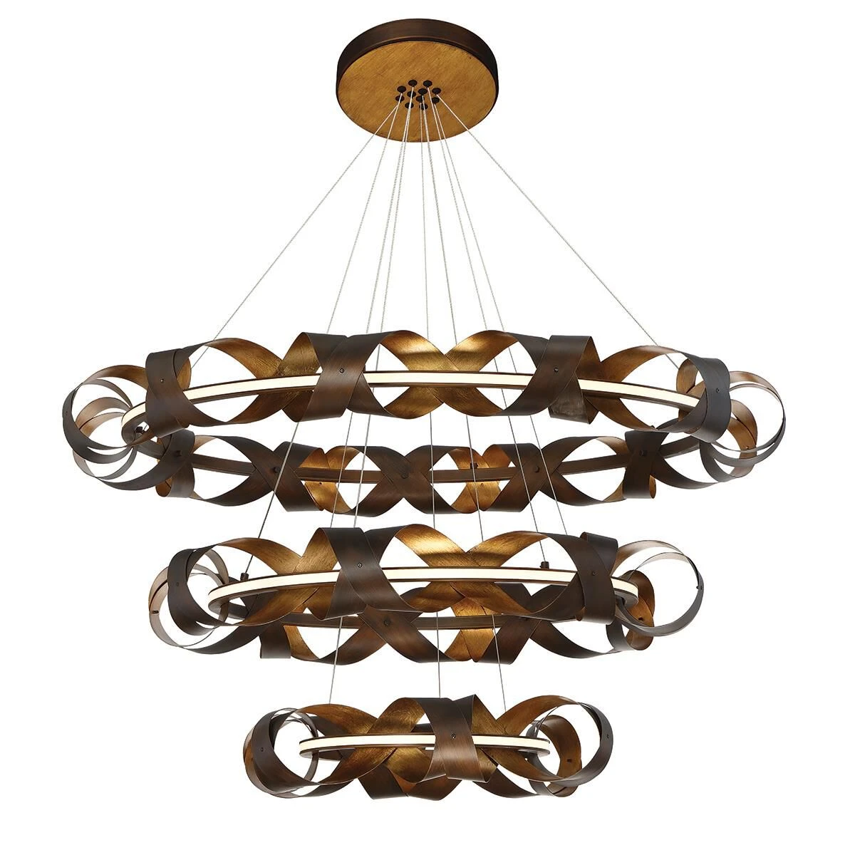 Banderia 43 Inch 3 Light LED Chandelier By Eurofase Lighting 3 Banderia 43 Inch 3 Light LED Chandelier By Eurofase Lighting