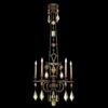 Encased Gems 27 Inch 5 Light Chandelier By Fine Art Lamps