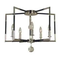 Felicity 22 Inch 5 Light LED Semi Flush Mount By Framburg