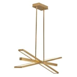 Tangent 36 Inch 1 Light LED Chandelier By Fredrick Ramond 13 Tangent 36 Inch 1 Light LED Chandelier By Fredrick Ramond -Light Bulbs Sales Store Fredrick Ramond FR34806LCB alt2