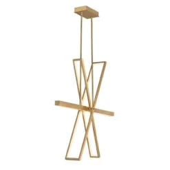 Tangent 36 Inch 1 Light LED Chandelier By Fredrick Ramond 11 Tangent 36 Inch 1 Light LED Chandelier By Fredrick Ramond -Light Bulbs Sales Store Fredrick Ramond FR34806LCB alt3