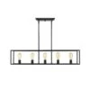 Wesson 41 Inch 5 Light Linear Suspension Light By Golden Lighting -Light Bulbs Sales Store Golden Lighting 2072 LPBLK