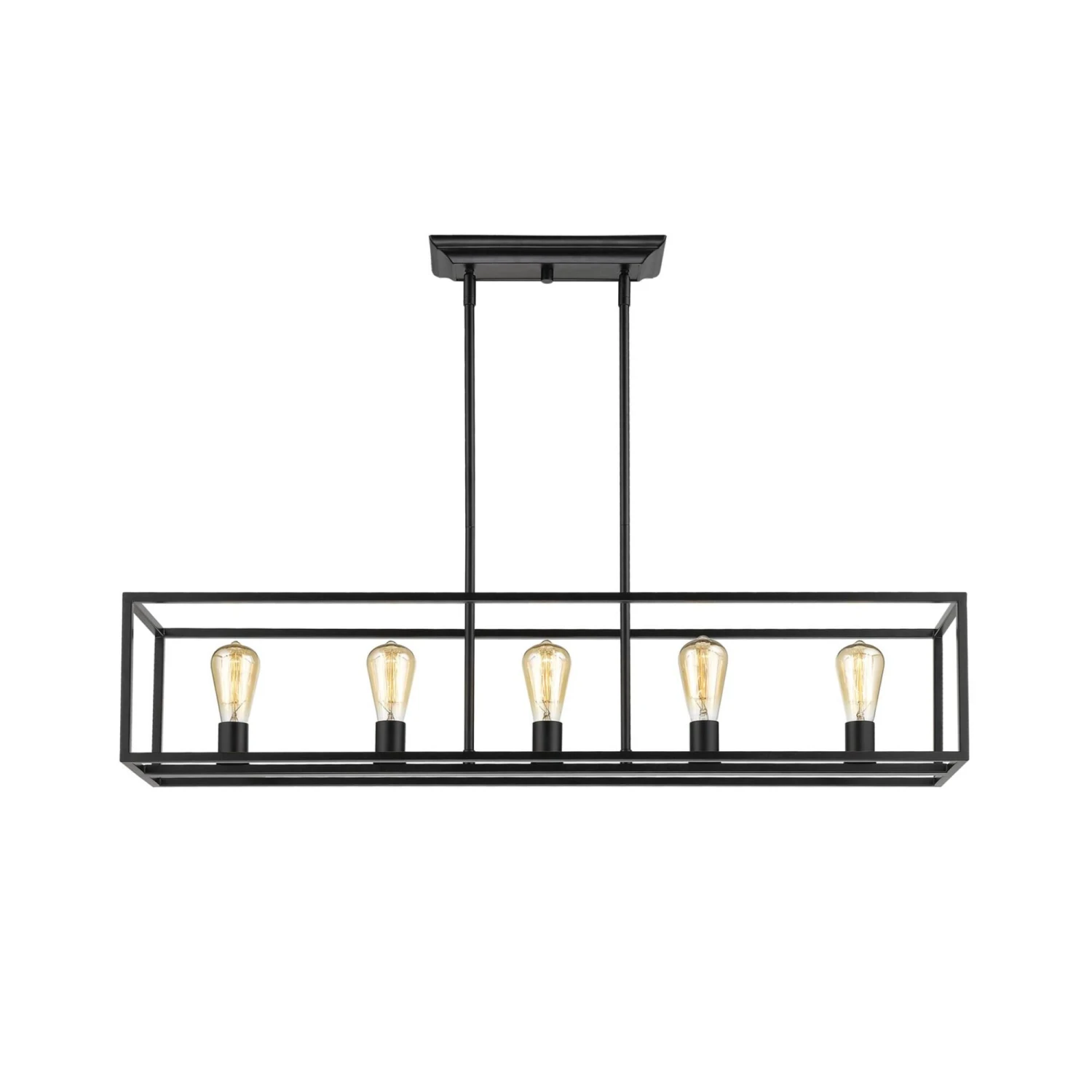 Wesson 41 Inch 5 Light Linear Suspension Light By Golden Lighting 4 Wesson 41 Inch 5 Light Linear Suspension Light By Golden Lighting - Image 2