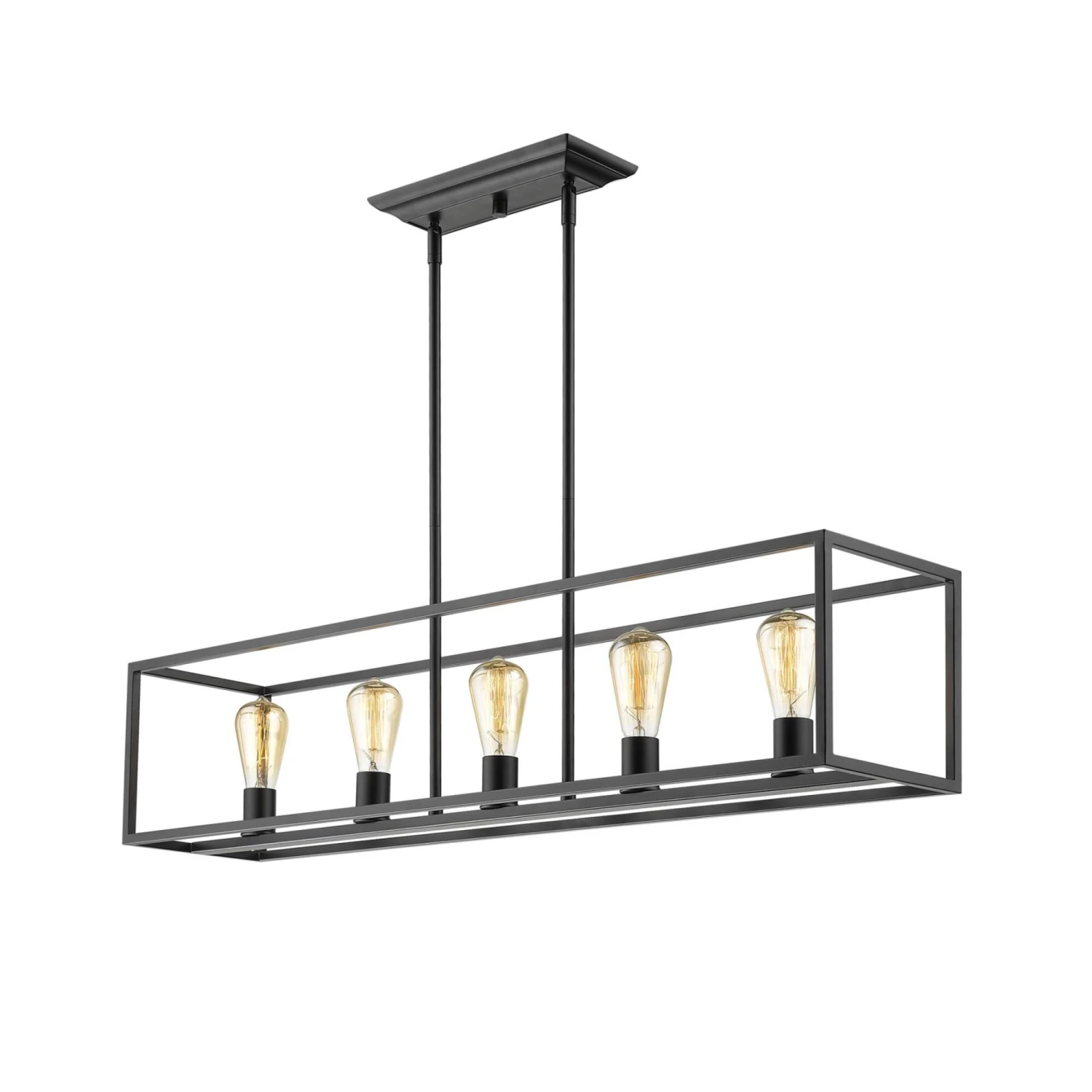 Wesson 41 Inch 5 Light Linear Suspension Light By Golden Lighting 5 Wesson 41 Inch 5 Light Linear Suspension Light By Golden Lighting - Image 3
