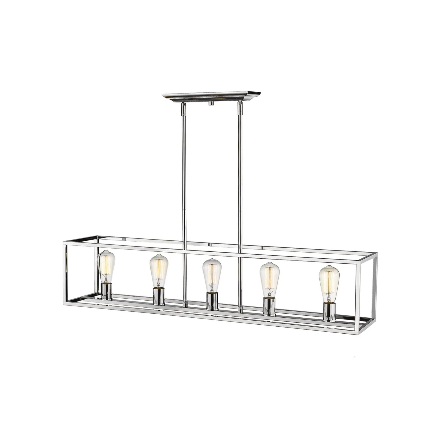 Wesson 41 Inch 5 Light Linear Suspension Light By Golden Lighting 7 Wesson 41 Inch 5 Light Linear Suspension Light By Golden Lighting - Image 5