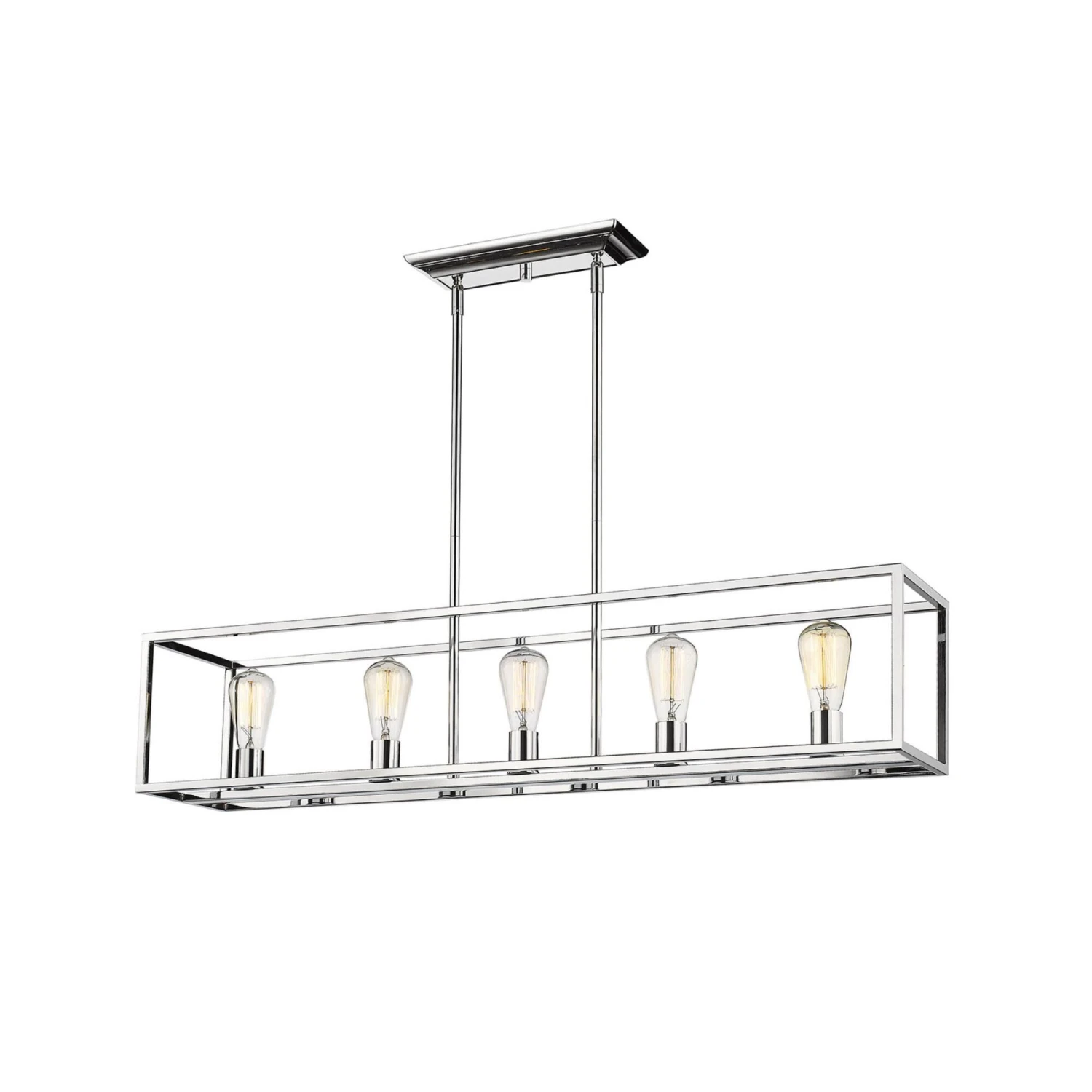 Wesson 41 Inch 5 Light Linear Suspension Light By Golden Lighting 8 Wesson 41 Inch 5 Light Linear Suspension Light By Golden Lighting - Image 6