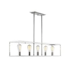Wesson 41 Inch 5 Light Linear Suspension Light By Golden Lighting 16 Wesson 41 Inch 5 Light Linear Suspension Light By Golden Lighting -Light Bulbs Sales Store Golden Lighting 2072 LPCH4
