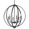Colson 25 Inch 6 Light Chandelier By Golden Lighting 2 Colson 25 Inch 6 Light Chandelier By Golden Lighting -Light Bulbs Sales Store Golden Lighting 3167 6BLK