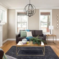 Colson 25 Inch 6 Light Chandelier By Golden Lighting 9 Colson 25 Inch 6 Light Chandelier By Golden Lighting -Light Bulbs Sales Store Golden Lighting 3167 6BLK room