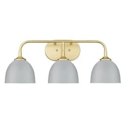 Zoey 24 Inch 3 Light Bath Vanity Light By Golden Lighting -Light Bulbs Sales Store Golden Lighting 6956 BA3OG MGY2