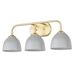 Zoey 24 Inch 3 Light Bath Vanity Light By Golden Lighting -Light Bulbs Sales Store Golden Lighting 6956 BA3OG MGY3