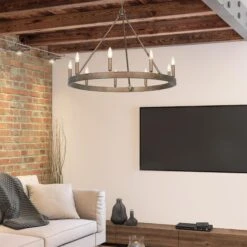 Carraway 32 Inch 9 Light Chandelier By Golden Lighting 14 Carraway 32 Inch 9 Light Chandelier By Golden Lighting -Light Bulbs Sales Store Golden Lighting 7412 9CP room