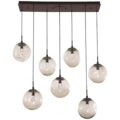 Levi Wilson Nebula 50 Inch 7 Light Linear Suspension Light By Hammerton Studio -Light Bulbs Sales Store Hammerton Studio AsterPLB0066 07 FB GB 1