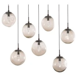 Levi Wilson Nebula 50 Inch 7 Light Linear Suspension Light By Hammerton Studio -Light Bulbs Sales Store Hammerton Studio AsterPLB0066 07 FB GB 2