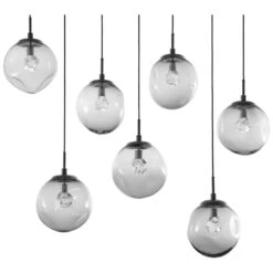 Levi Wilson Nebula 50 Inch 7 Light Linear Suspension Light By Hammerton Studio -Light Bulbs Sales Store Hammerton Studio AsterPLB0066 07 MB ZS 2