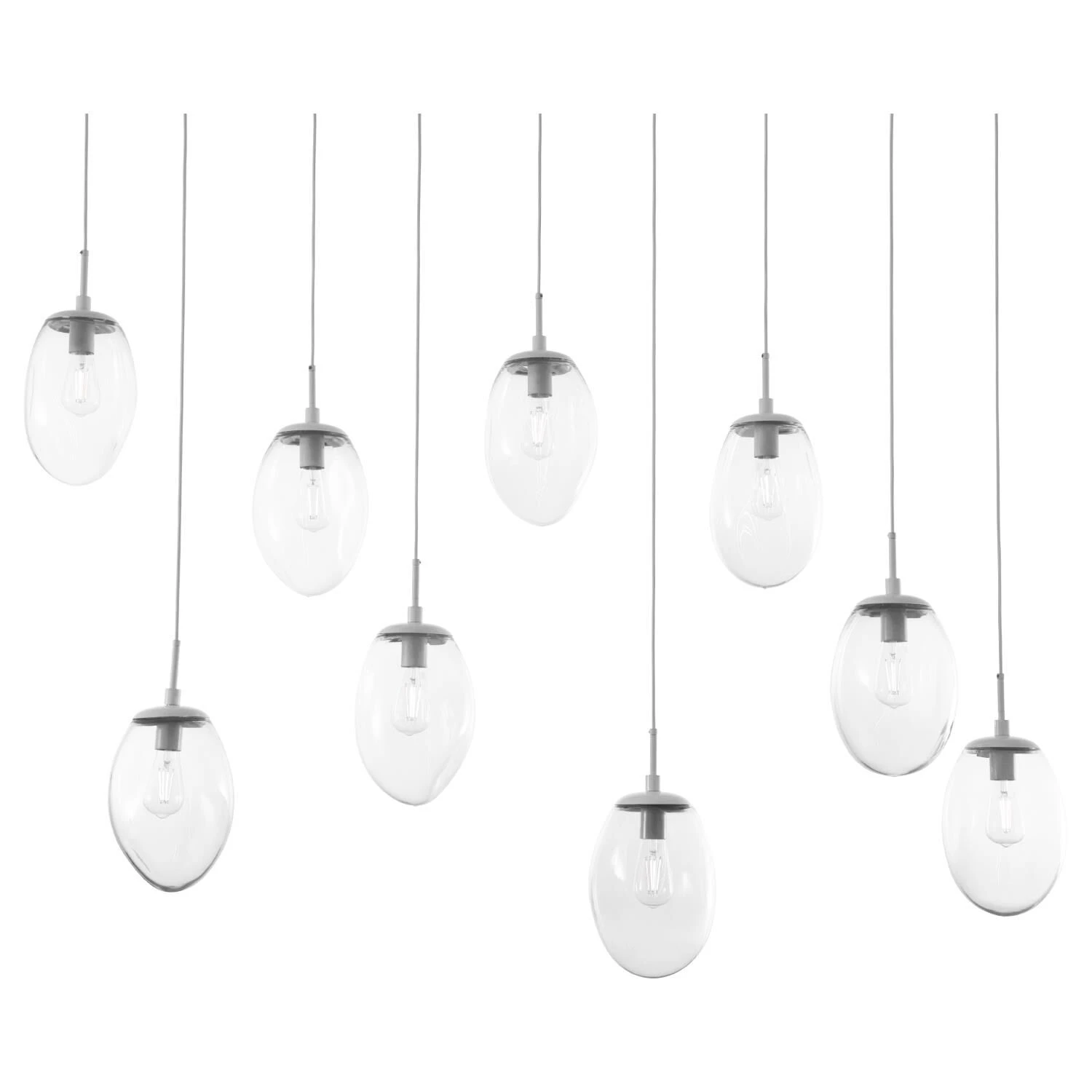 Levi Wilson Nebula 68 Inch 9 Light Linear Suspension Light By Hammerton Studio 6 Levi Wilson Nebula 68 Inch 9 Light Linear Suspension Light By Hammerton Studio - Image 4