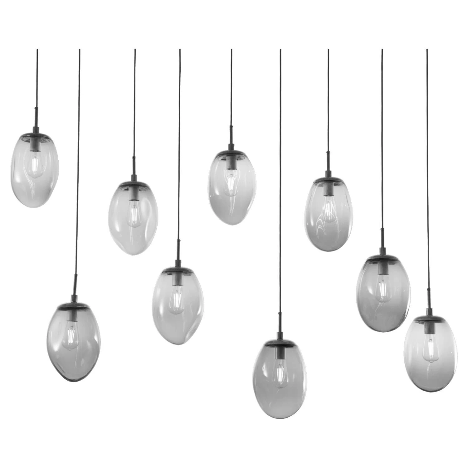 Levi Wilson Nebula 68 Inch 9 Light Linear Suspension Light By Hammerton Studio 5 Levi Wilson Nebula 68 Inch 9 Light Linear Suspension Light By Hammerton Studio - Image 3
