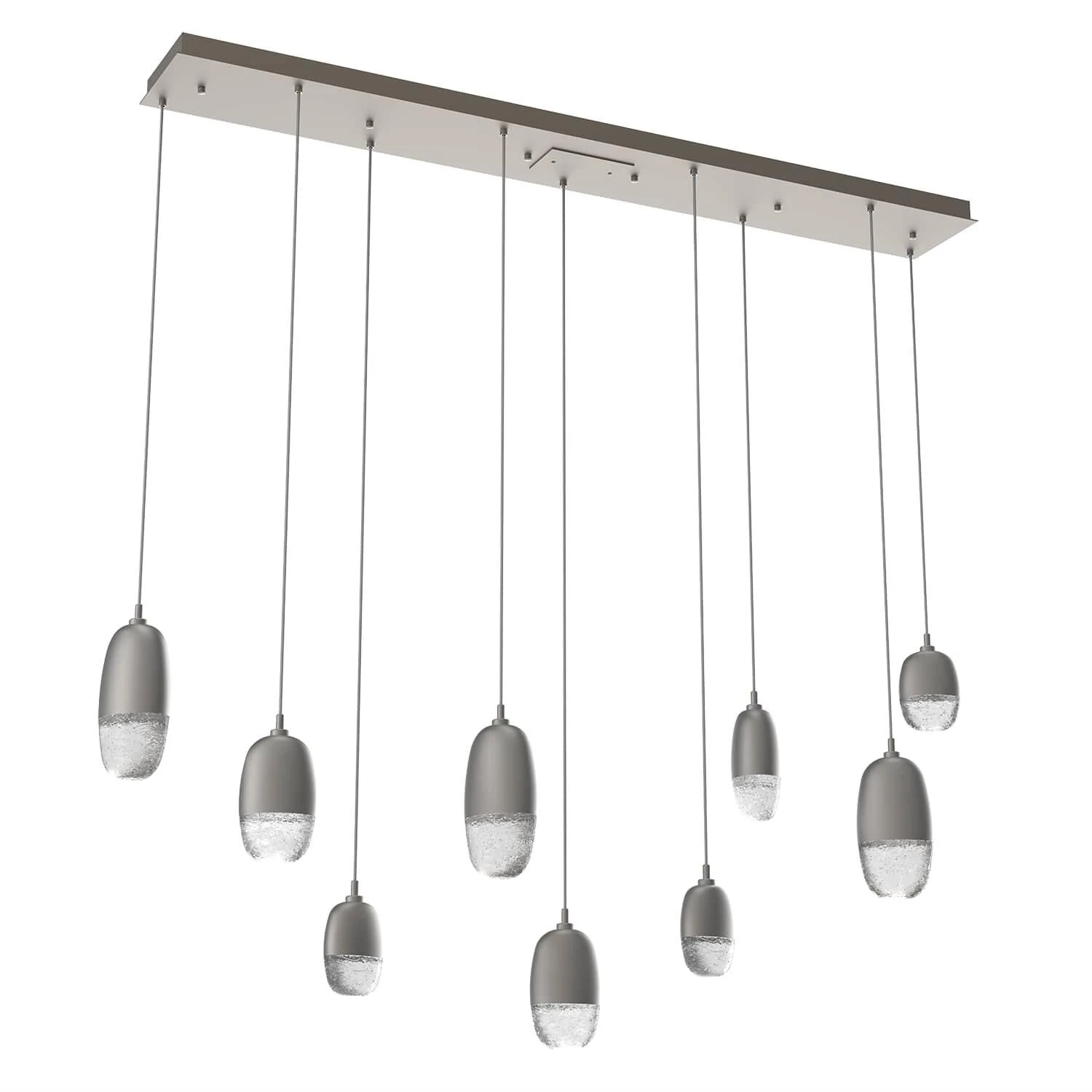 Pebble 62 Inch 9 Light LED Linear Suspension Light By Hammerton Studio 4 Pebble 62 Inch 9 Light LED Linear Suspension Light By Hammerton Studio - Image 2