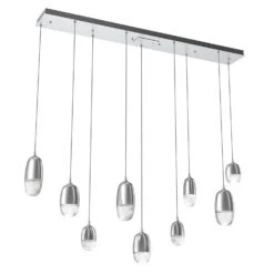 Pebble 62 Inch 9 Light LED Linear Suspension Light By Hammerton Studio 14 Pebble 62 Inch 9 Light LED Linear Suspension Light By Hammerton Studio -Light Bulbs Sales Store Hammerton Studio Pebble Linear 9 plb0079 09 cs 10