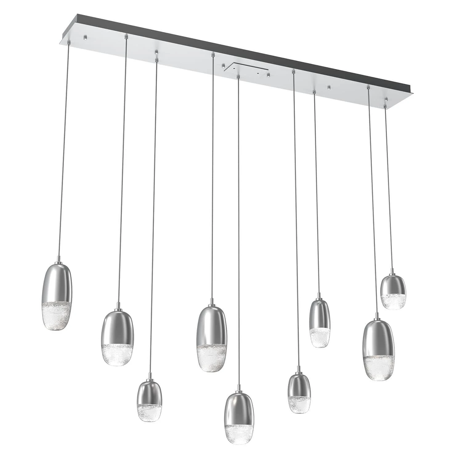 Pebble 62 Inch 9 Light LED Linear Suspension Light By Hammerton Studio 7 Pebble 62 Inch 9 Light LED Linear Suspension Light By Hammerton Studio - Image 5