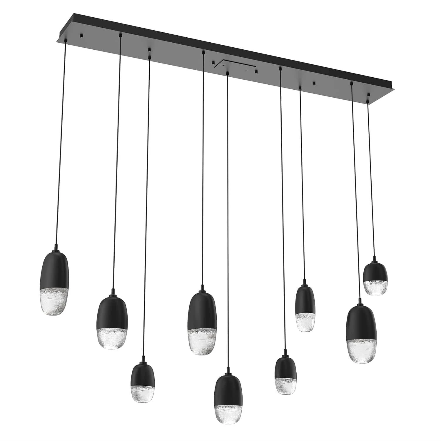 Pebble 62 Inch 9 Light LED Linear Suspension Light By Hammerton Studio 9 Pebble 62 Inch 9 Light LED Linear Suspension Light By Hammerton Studio - Image 7