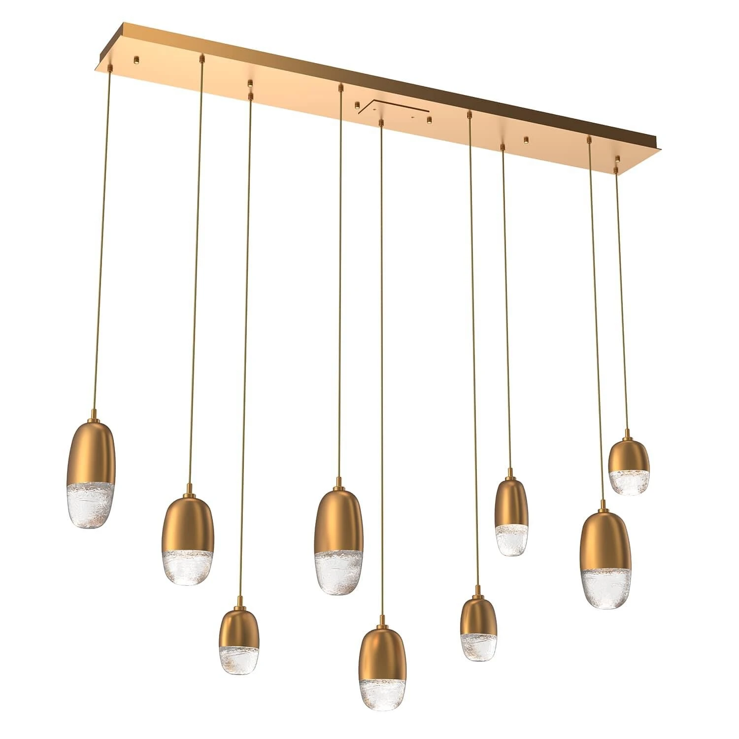 Pebble 62 Inch 9 Light LED Linear Suspension Light By Hammerton Studio 8 Pebble 62 Inch 9 Light LED Linear Suspension Light By Hammerton Studio - Image 6