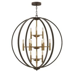 Euclid 36 Inch 12 Light Chandelier By Hinkley Lighting