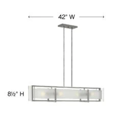 Latitude 42 Inch 4 Light Linear Suspension Light By Hinkley Lighting 16 Latitude 42 Inch 4 Light Linear Suspension Light By Hinkley Lighting -Light Bulbs Sales Store Hinkley Lighting 3996BN alt1
