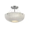 Coral 17 Inch 3 Light Semi Flush Mount By Hinkley Lighting -Light Bulbs Sales Store Hinkley Lighting 43203shw